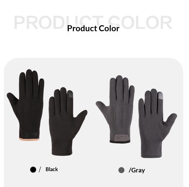 Herrenhandschuhe aus Thermofleece, warm, winddicht, Touchscreen-geeignet, kältebeständig, ideal zum Autofahren, Radfahren, für Herbst und Winter, geeignet für Angler und E-Bikes_voghion.com