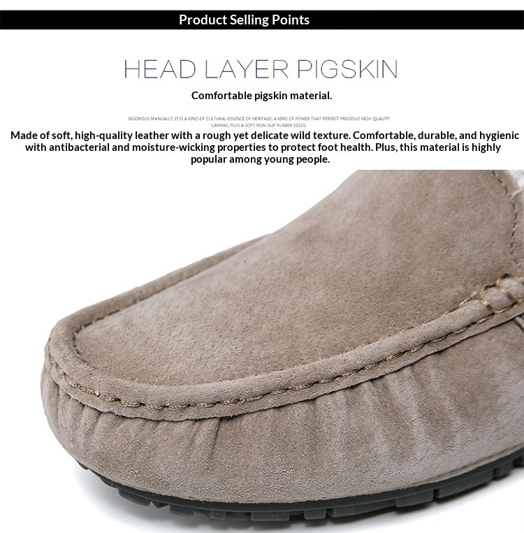 Voyage 501-3 Winter Heren Loafers Katoenen Driving Lage Mid-mouth Instappers Fleecegevoerde Warme Platte Casual Leren Schoenen_voghion.com