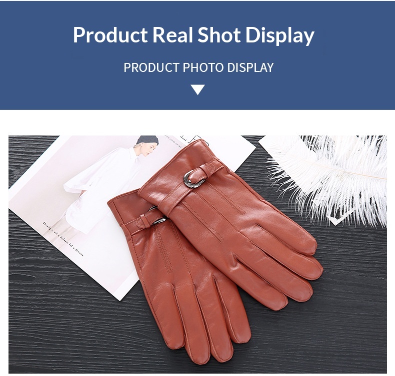 Boy Boy Boy Cross-Border Herren-Reithandschuhe aus echtem Leder, warm, mit Lammfell gefüttert, winddicht und kältebeständig – Hersteller_voghion.com