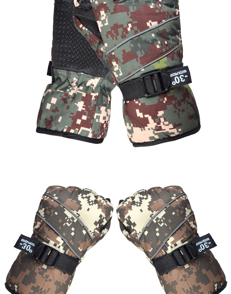 Guanti invernali caldi e spessi mimetici per uomo, sci, ciclismo, nord-est, antifreddo, impermeabili, antivento, taglia grande_voghion.com