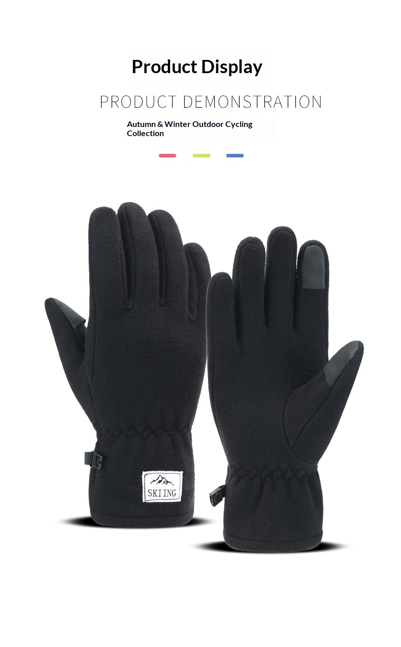 Herren-Winterhandschuhe für Radfahren, Outdoor-Sportarten, kältebeständig, wasserdicht, warm, volle Finger, geeignet für Erwachsene, Skifahren, Autofahren, Touchscreen_voghion.com