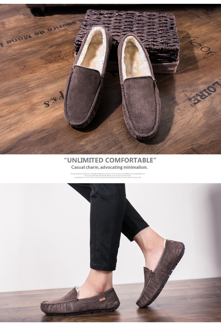 Voyage 501-3 Winter Heren Loafers Katoenen Driving Lage Mid-mouth Instappers Fleecegevoerde Warme Platte Casual Leren Schoenen_voghion.com