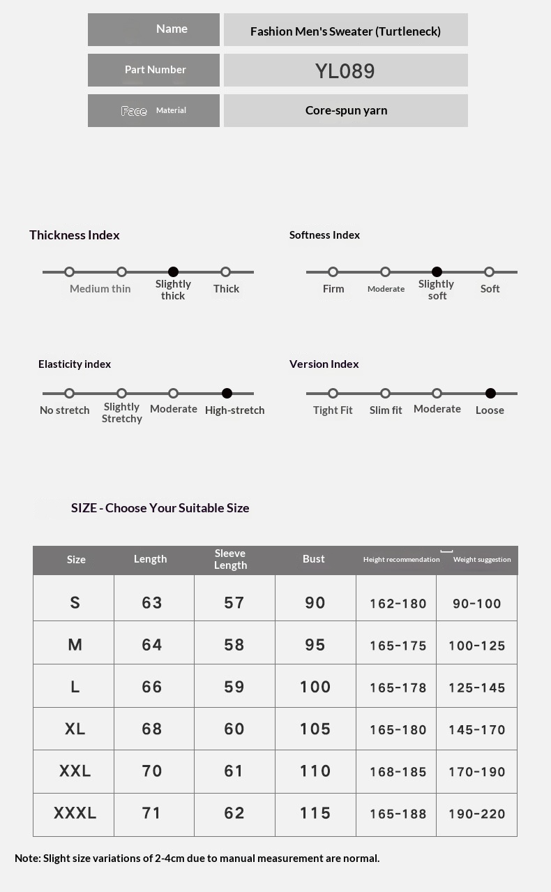 ragazzo Ragazzo Ragazzo Ragazzo 2025 Autunno Inverno Nuovo Uomo Dolcevita Spesso Casual Tinta Unita Maglia Base Maglione Largo Maglione_voghion.com