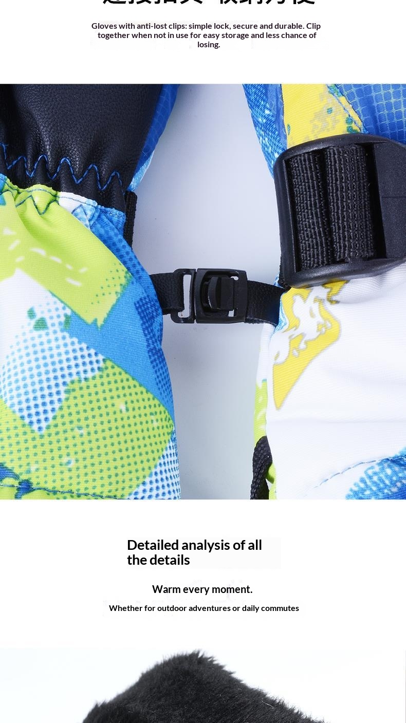 boy Boy Boy Winter Couple Ski Men Outdoor Cycling Waterproof Women Fleece Lined Warm Cold-Proof Five-Finger Touchscreen N07 Gloves_voghion.com