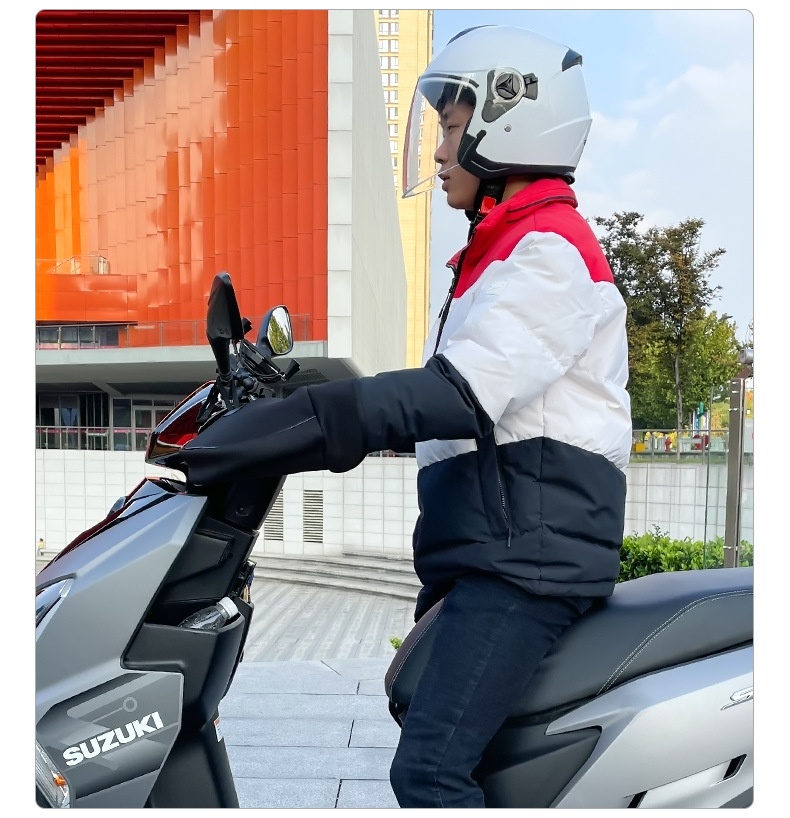 boy Boy Boy Motorcycle Handlebar Covers Fleece-Lined Warm Gloves Winter Riding Cold-Proof Windproof Handg Electric Bike Wrist_voghion.com