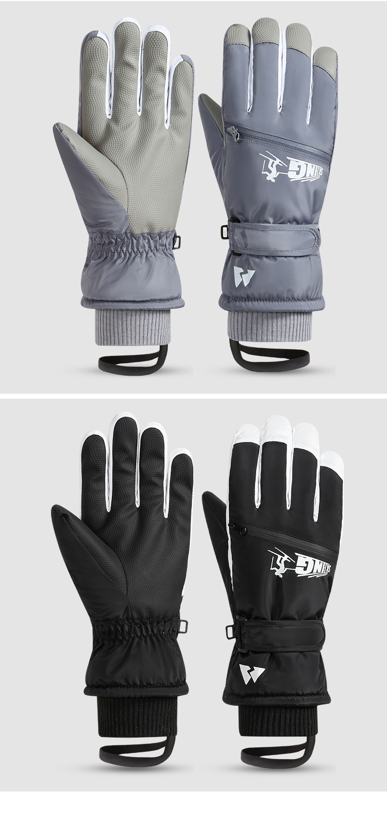 Guanti da sci invernali da donna Boy Boy, caldi, touchscreen, antifreddo, adatti per giocare sulla neve, resistenti all'acqua, spessi, foderati in pile, per ciclismo,_voghion.com