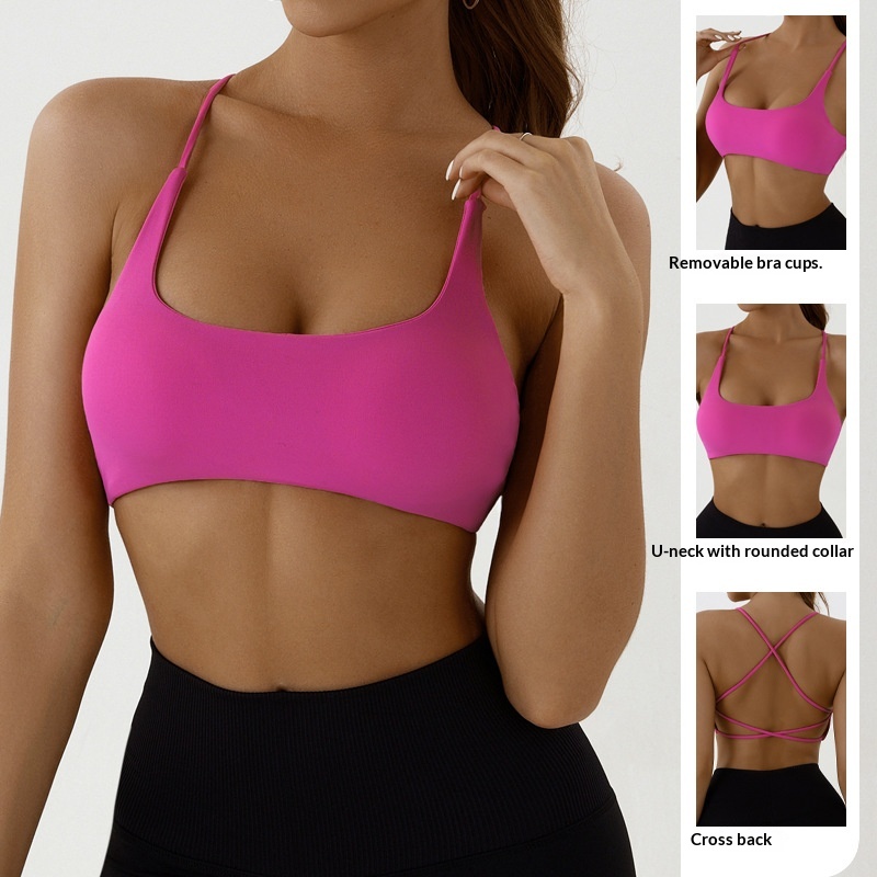 Surge Surge Surge Surge New Cross-Border European And American Style Barely There Running Sports Bra With Beautiful Back Fitness Top Yoga Wear_voghion.com