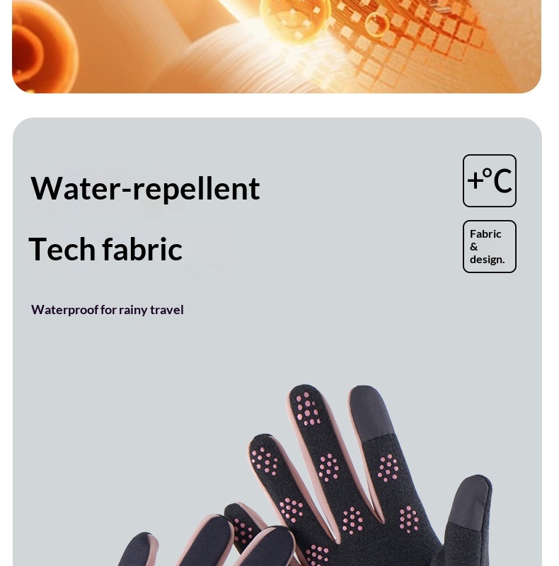 Guanti invernali caldi Boy Boy per donna e uomo, compatibili con touchscreen, antivento, resistenti all'acqua, foderati in pile, spessi_voghion.com