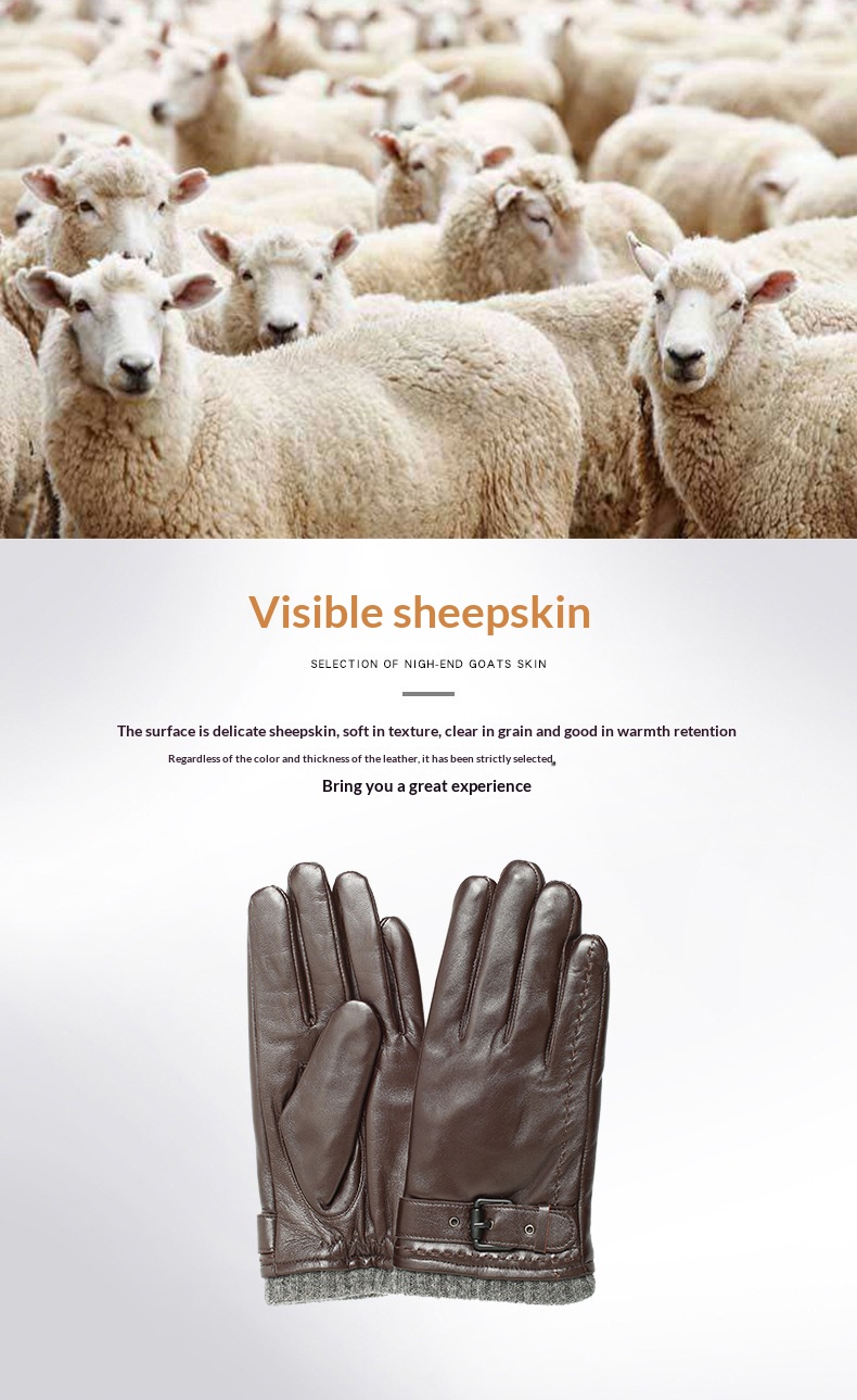 Boy Boy Boy Vera Pelle per Uomo, Autunno e Inverno, Foderato in Pile, Caldo, Ispessito, Guida, Equitazione, Affari, Regalo, Primo Strato_voghion.com