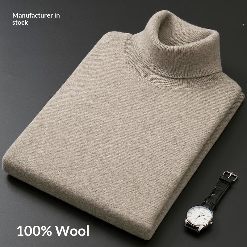 boy Boy Boy New Wool Turtleneck Sweater Men's Thickened Base Shirt Knitted Slim Fit Winter Clothing_voghion.com