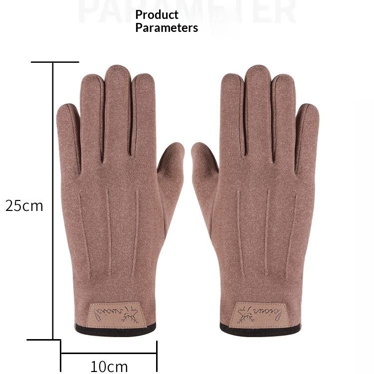 Herrenhandschuhe aus Thermofleece, warm, winddicht, Touchscreen-geeignet, kältebeständig, ideal zum Autofahren, Radfahren, für Herbst und Winter, geeignet für Angler und E-Bikes_voghion.com