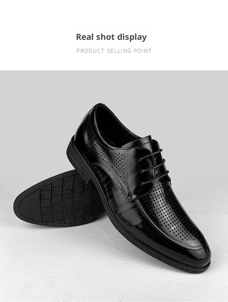 Scarpe derby da uomo Voyage Formal, estive, traspiranti, in rete, da ufficio, in vera pelle, primo strato, in pelle bovina_voghion.com