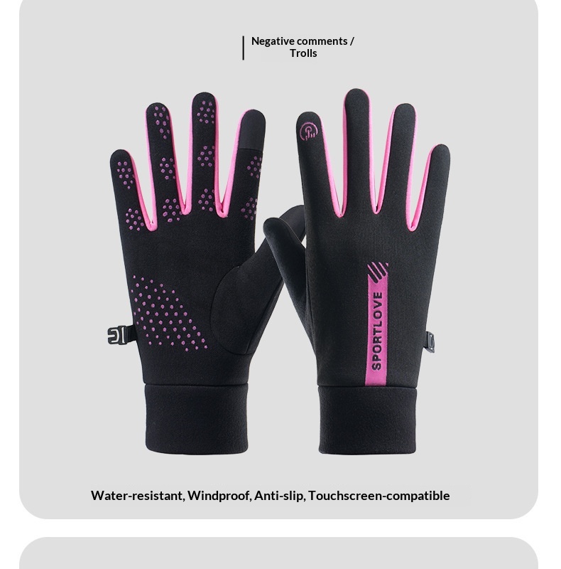 Guanti invernali caldi Boy Boy per donna e uomo, compatibili con touchscreen, antivento, resistenti all'acqua, foderati in pile, spessi_voghion.com