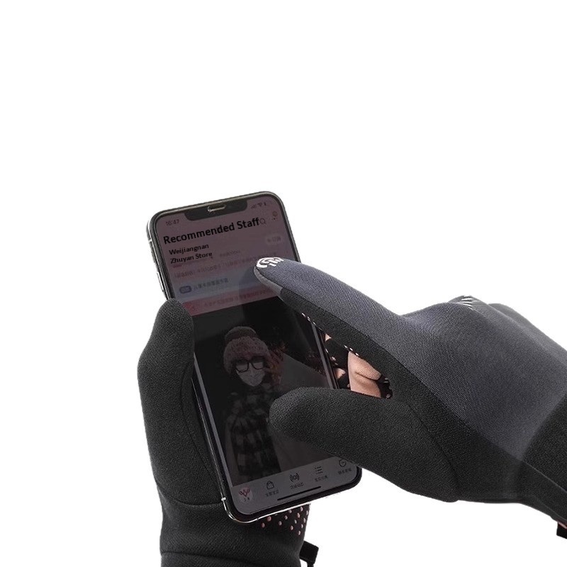 Guanti invernali caldi Boy Boy per donna e uomo, compatibili con touchscreen, antivento, resistenti all'acqua, foderati in pile, spessi_voghion.com