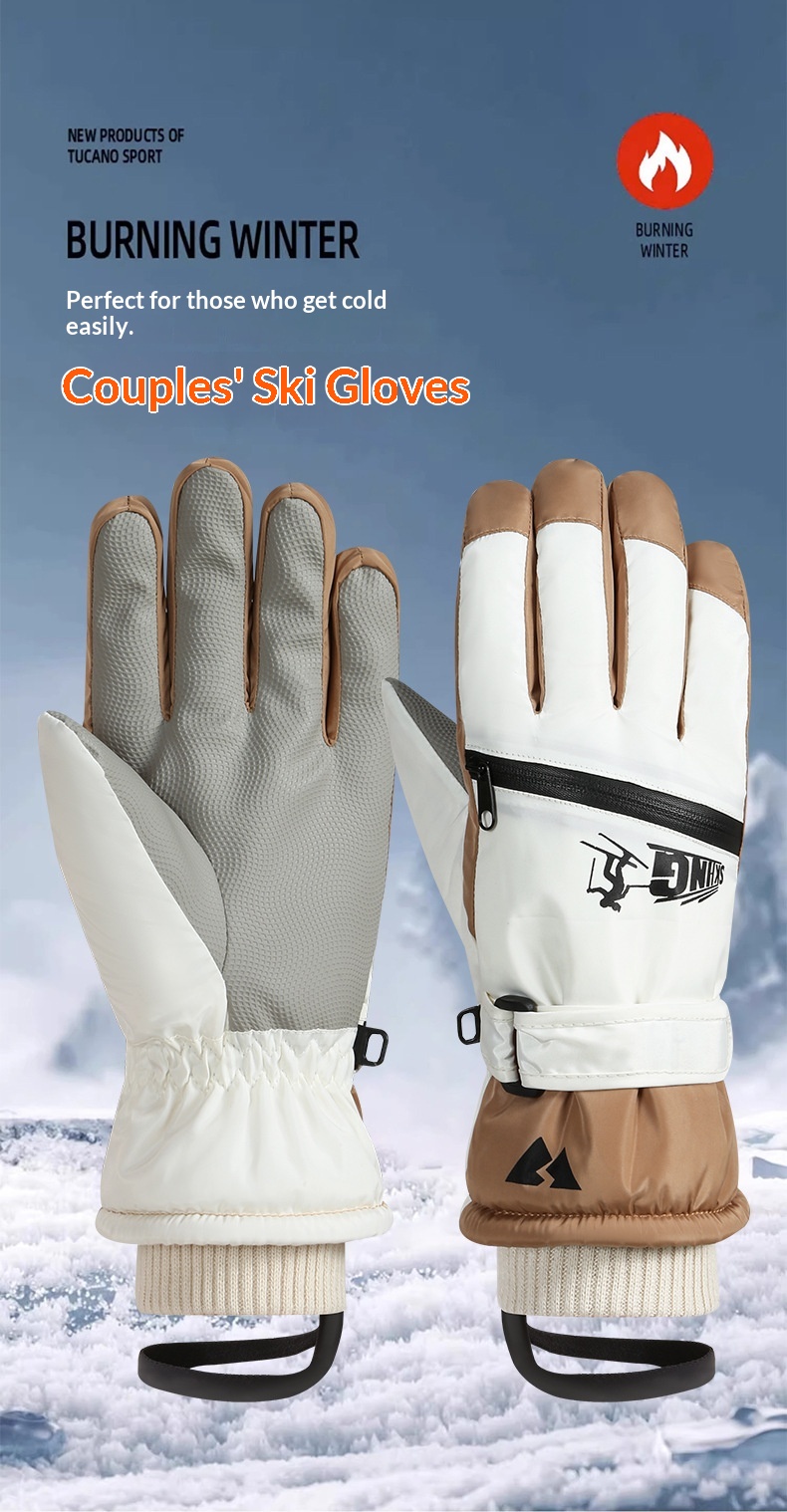 Guanti da sci invernali da donna Boy Boy, caldi, touchscreen, antifreddo, adatti per giocare sulla neve, resistenti all'acqua, spessi, foderati in pile, per ciclismo,_voghion.com