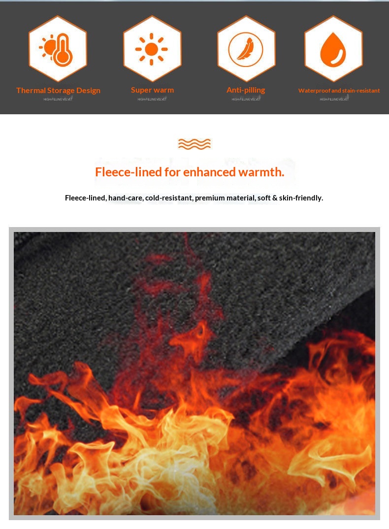 boy Boy Boy Warm Fleece-Lined New Autumn Winter Outdoor Sports For Men And Women Cycling Hiking Waterproof Cold-Proof Gloves_voghion.com