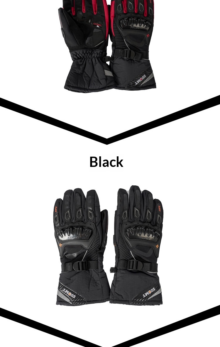 Boy Boy Supply Motorradhandschuhe, wasserdicht, warm, für den Winter, Motorradfahrer, sturzsicher, Offroad, dick, lang, für Herren_voghion.com