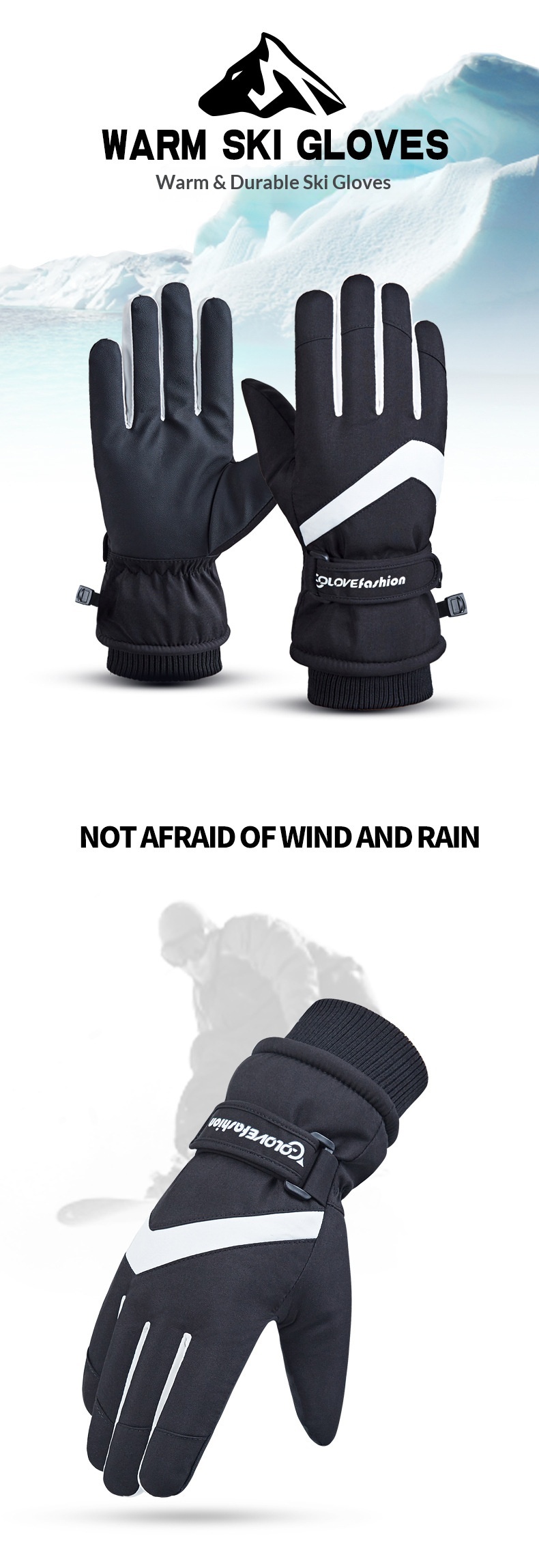 boy Boy Boy Touchscreen Ski For Men And Women, Winter Waterproof, Thickened, Fleece-lined, Warm, Windproof, Cold-resistant, Outdoor_voghion.com