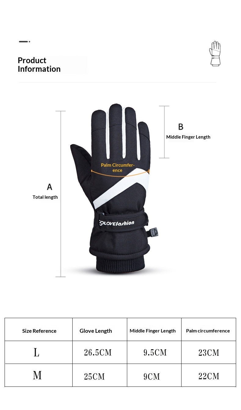 boy Boy Boy Touchscreen Ski For Men And Women, Winter Waterproof, Thickened, Fleece-lined, Warm, Windproof, Cold-resistant, Outdoor_voghion.com