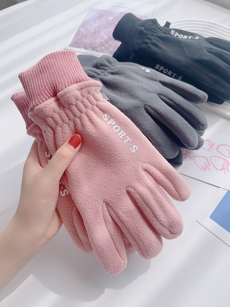 Gants pour homme et femme, chauds et coupe-vent, en polaire, parfaits pour l'hiver, le vélo électrique et les écrans tactiles. Style couple._voghion.com