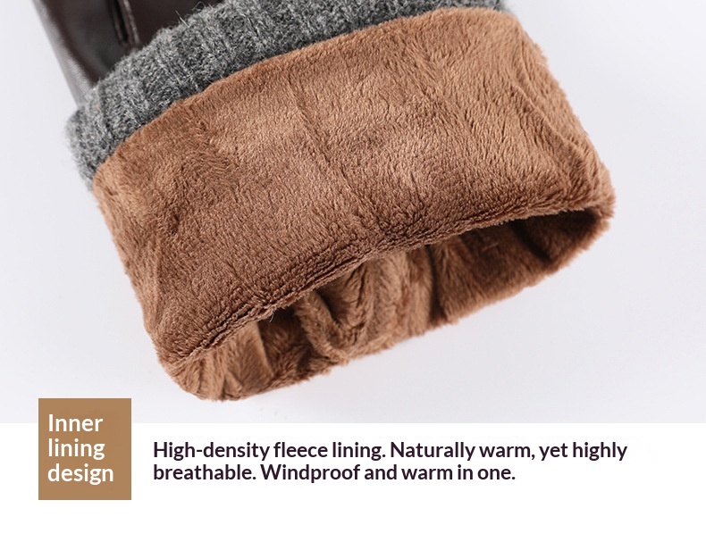 Boy Boy Boy Vera Pelle per Uomo, Autunno e Inverno, Foderato in Pile, Caldo, Ispessito, Guida, Equitazione, Affari, Regalo, Primo Strato_voghion.com