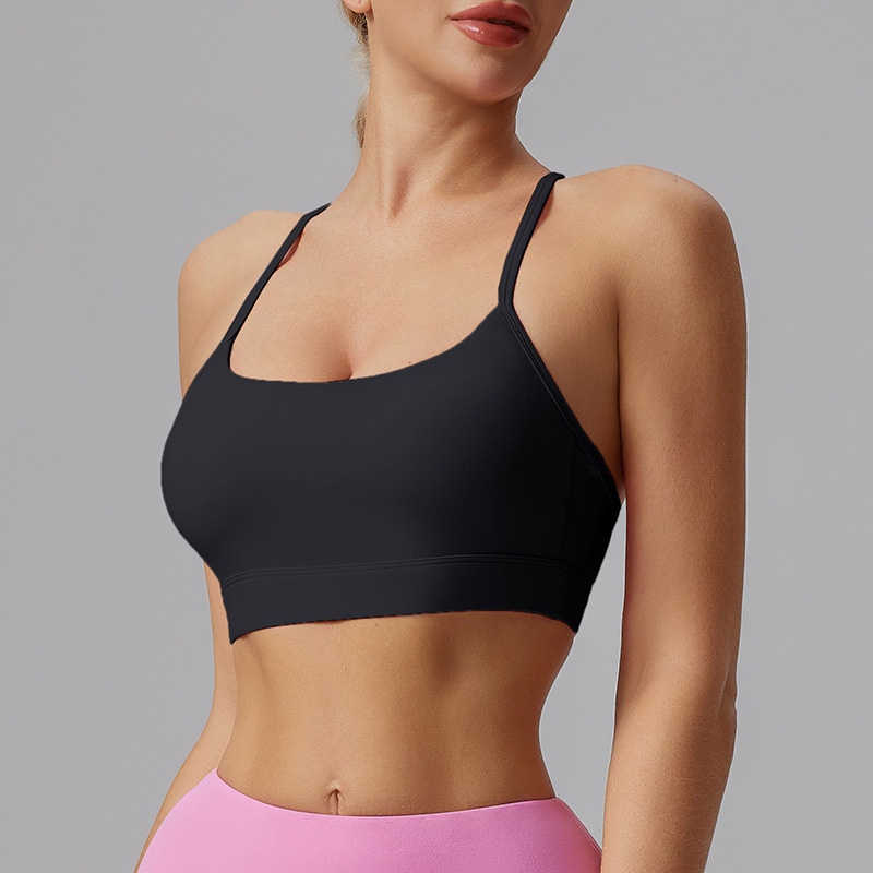 Surge Surge Surge Surge Lulu Sports Women Fashion Wear Thin Strap Shockproof Quick-Dry Fitness Bra Yoga Vest_voghion.com