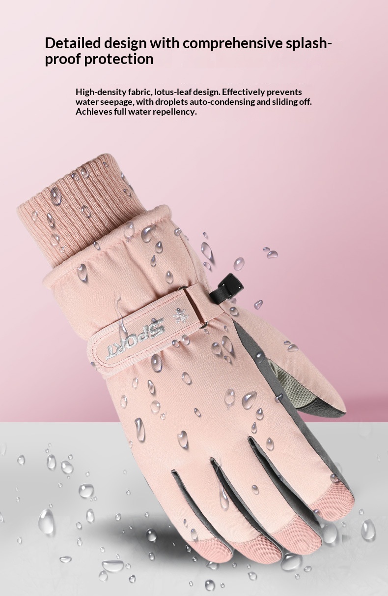 Guanti da sci caldi per coppia, invernali, foderati in pile, per esterni, da moto, antipioggia, antifreddo, antivento, spessi_voghion.com