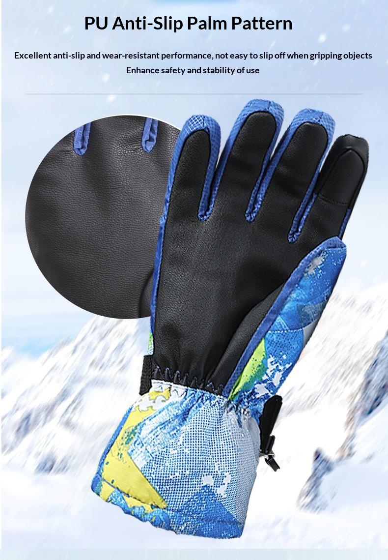 boy Boy Boy Winter Couple Ski Men Outdoor Cycling Waterproof Women Fleece Lined Warm Cold-Proof Five-Finger Touchscreen N07 Gloves_voghion.com