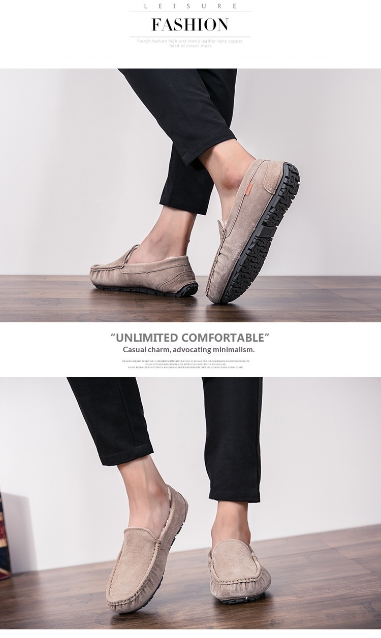 Voyage 501-3 Winter Heren Loafers Katoenen Driving Lage Mid-mouth Instappers Fleecegevoerde Warme Platte Casual Leren Schoenen_voghion.com