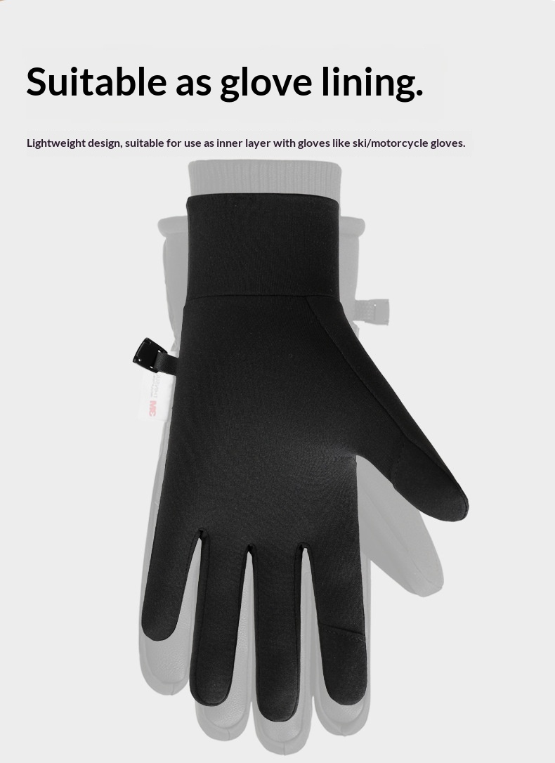 Herren Q363 Winterhandschuhe für Outdoor-Sportarten, dünn mit Fleece gefüttert, für Radfahren, Touchscreen, kältebeständig, wasserabweisend, kältebeständig, wasserabweisend_voghion.com