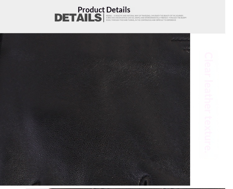 Guanti da moto invernali caldi da uomo, in pelle, spessi, in lana, antivento, in cotone freddo_voghion.com