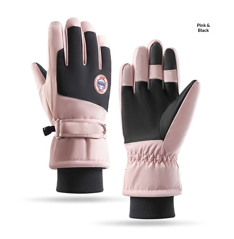 boy Boy Boy Ski Winter Warmth Cold Protection Thickened Anti-Slip Splash-Proof Outdoor Mountaineering Cycling Touchscreen Thermal_voghion.com