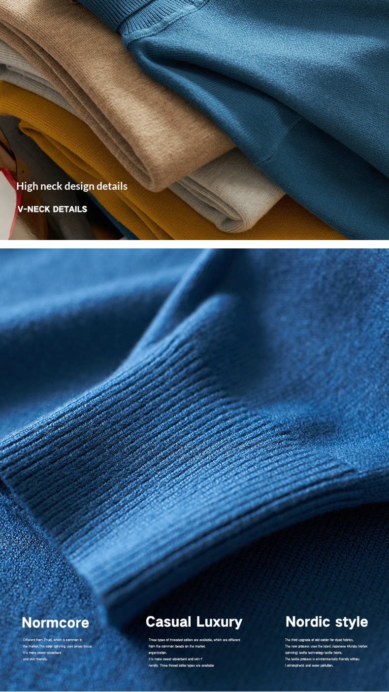 ragazzo Ragazzo Ragazzo Ragazzo 2025 Autunno Inverno Nuovo Uomo Dolcevita Spesso Casual Tinta Unita Maglia Base Maglione Largo Maglione_voghion.com