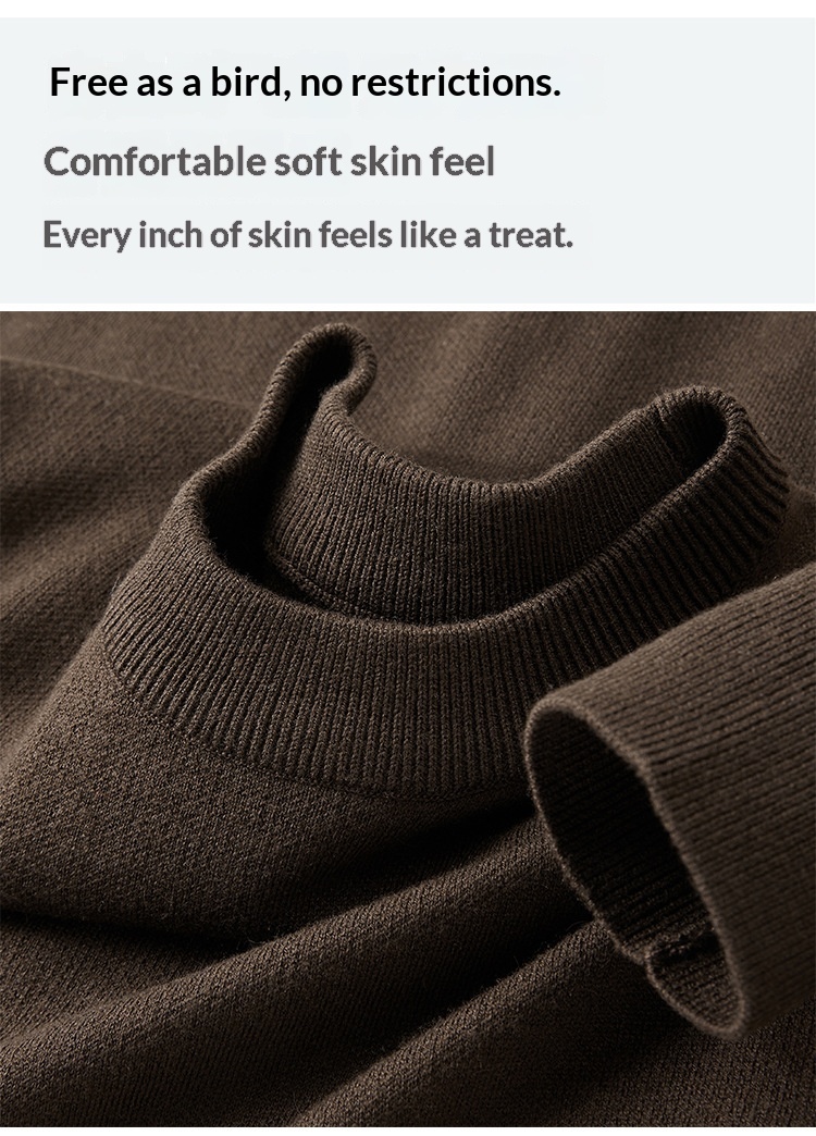 boy Boy Boy Boy Boy Parson Dragon Autumn Winter Round Neck Pullover Thickened Warm Versatile Men's Wool Sweater Slim Fit Base Layer_voghion.com