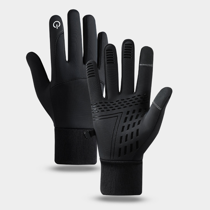 boy Boy Boy Touchscreen Gloves For Men Winter Fleece-Lined Cotton Waterproof Outdoor Non-Slip Sports Cycling Windproof_voghion.com