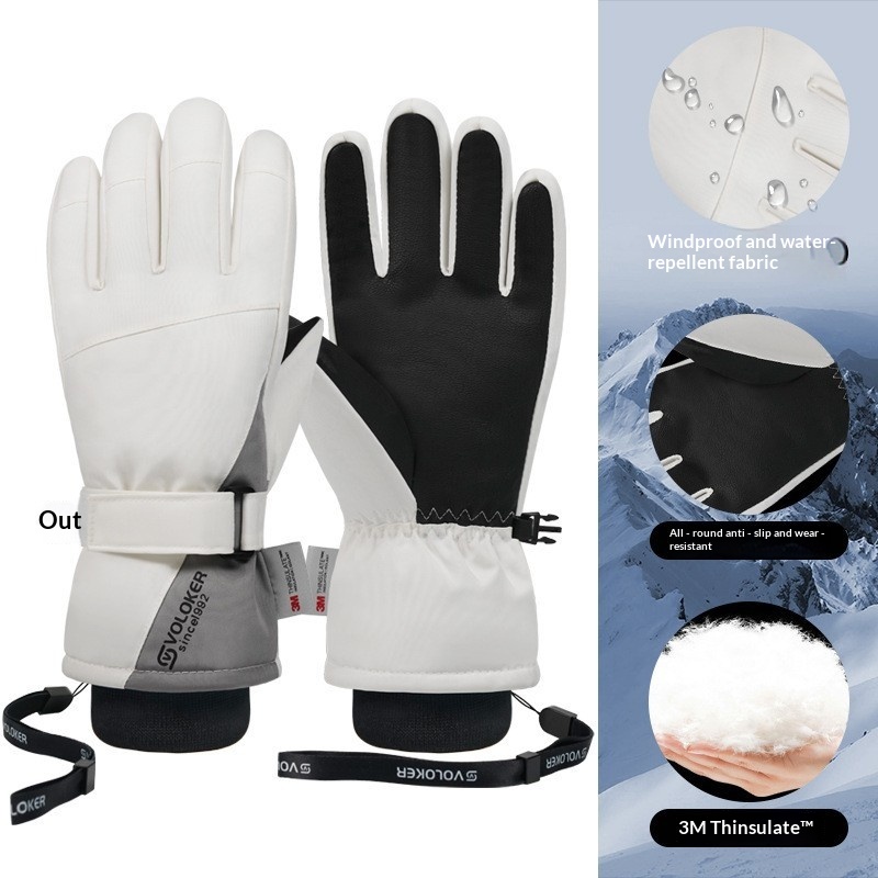 ragazzo Ragazzo Ragazzo Caldo Pile Foderato Sci Autunno Inverno Ciclismo Donna Touchscreen Guanti Uomo Transfrontaliero All'ingrosso Alto_voghion.com