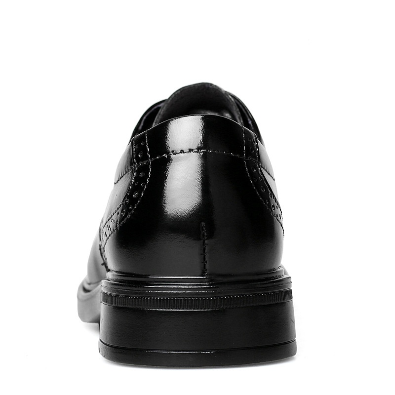 Voyage Herren-Freizeitschuhe aus hochwertigem Rindsleder im britischen Retro-Stil mit poliertem Brogue-Schnitt und geschnitzten Details_voghion.com