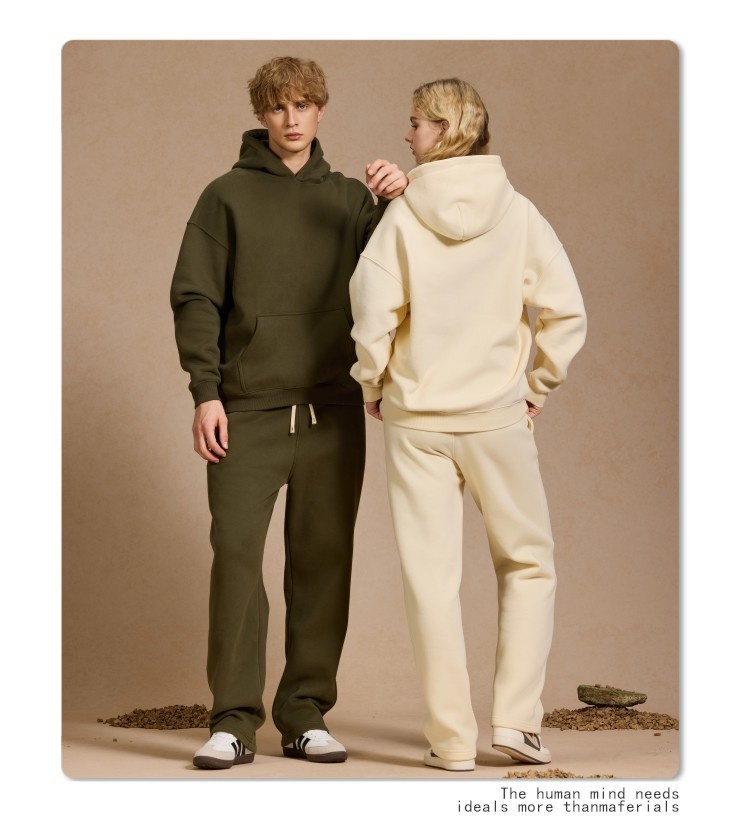 Chłopiec Chłopiec Jesień Zima Nowy Luźny Polar 350G Męska Oversize Gruba Bluza Z Kapturem Modna Marka Męska Bluza_voghion.com