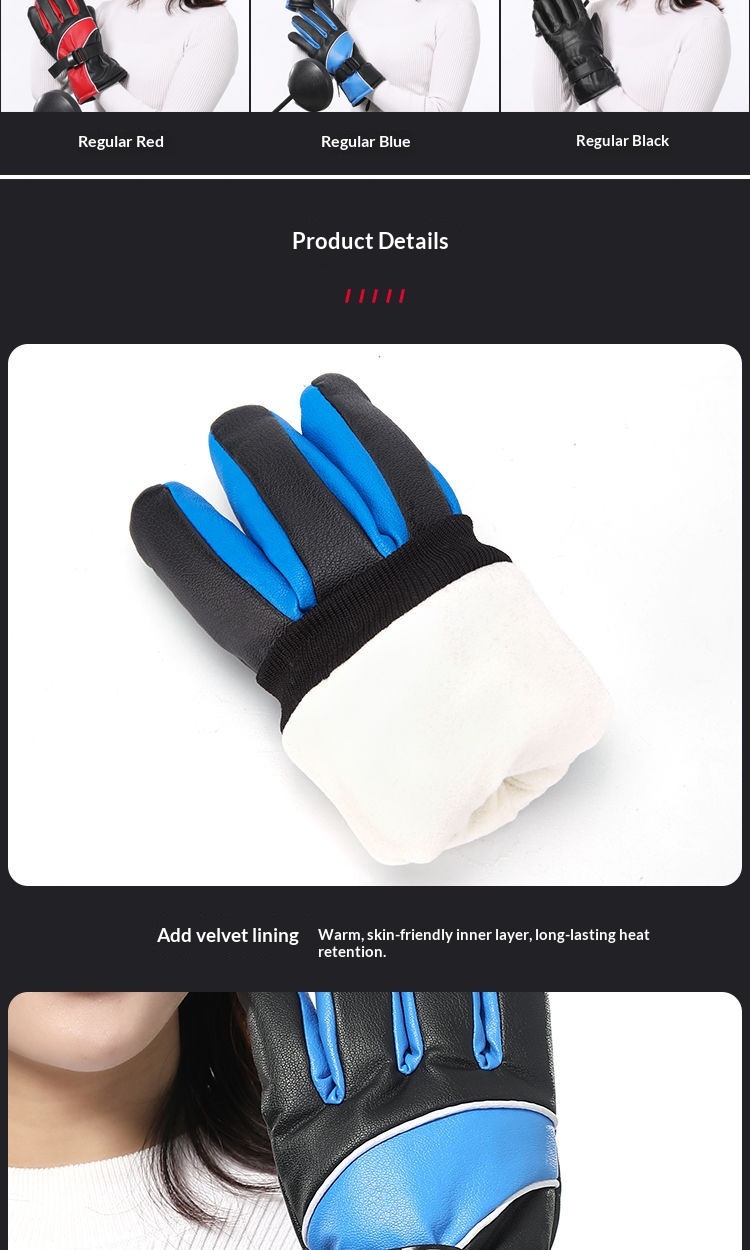 garçon Garçon Garçon Véhicule électrique Moto Recharge Gants chauffants auto-chauffants Chauffe-mains Housses de guidon Conduite Chaud Hiver M_voghion.com