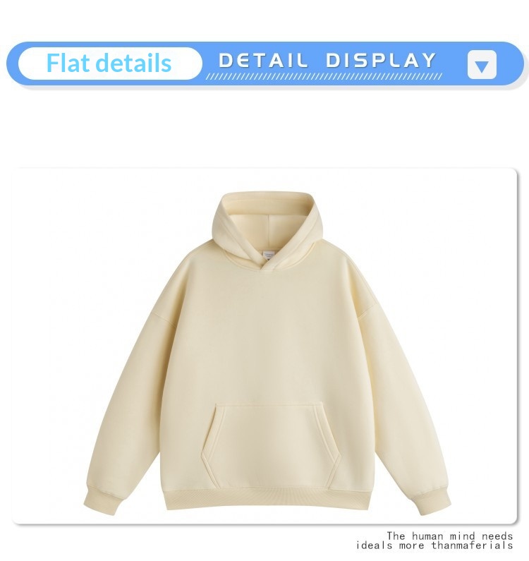 Chłopiec Chłopiec Jesień Zima Nowy Luźny Polar 350G Męska Oversize Gruba Bluza Z Kapturem Modna Marka Męska Bluza_voghion.com