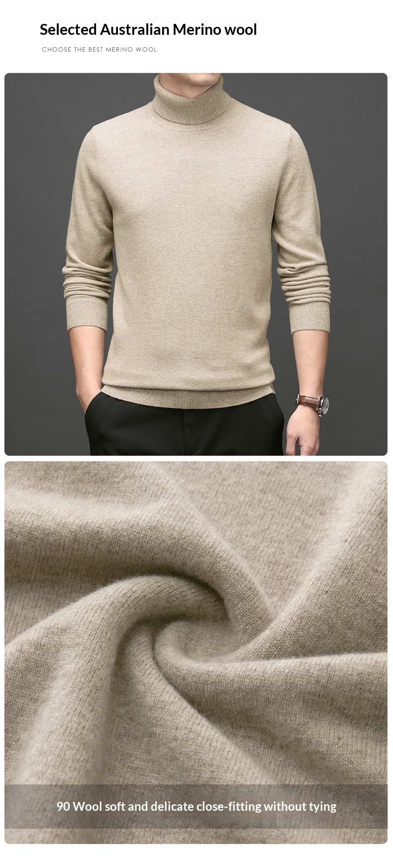 boy Boy Boy New Wool Turtleneck Sweater Men's Thickened Base Shirt Knitted Slim Fit Winter Clothing_voghion.com