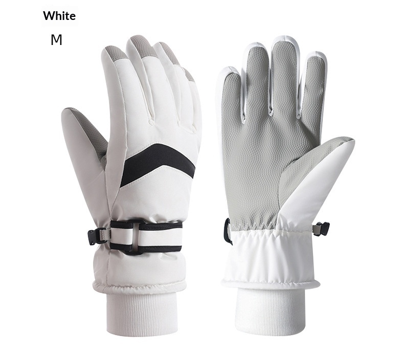boy Boy Boy Women's Ski Winter Sports Outdoor Men's Warm Fleece Lined Windproof Cold-Proof Touchscreen Cycling Gloves_voghion.com