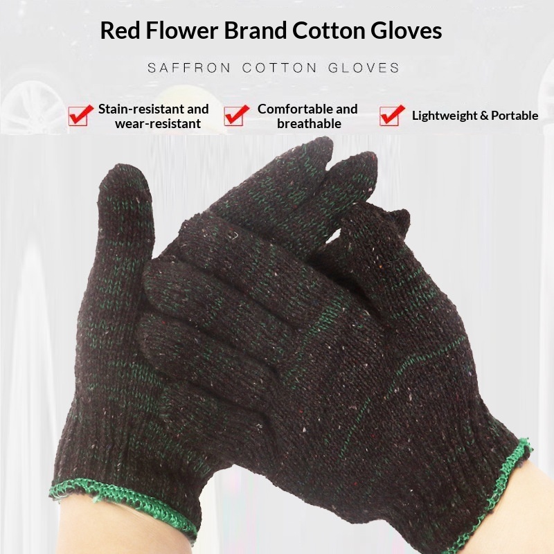 Guanti da lavoro in filato di cotone per uomo, taglia unica, resistenti e spessi, all'ingrosso, invernali_voghion.com