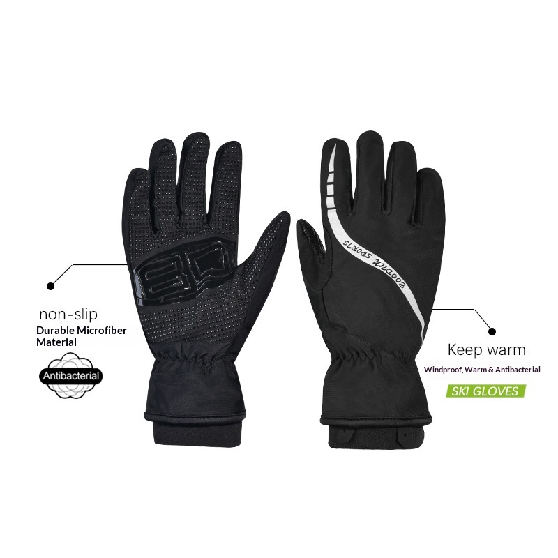 boy Boy Boy Winter 0935 Men's Motorcycle Fleece Lined Thickened Warm Cold-Resistant Water-Repellent Ski Gloves_voghion.com