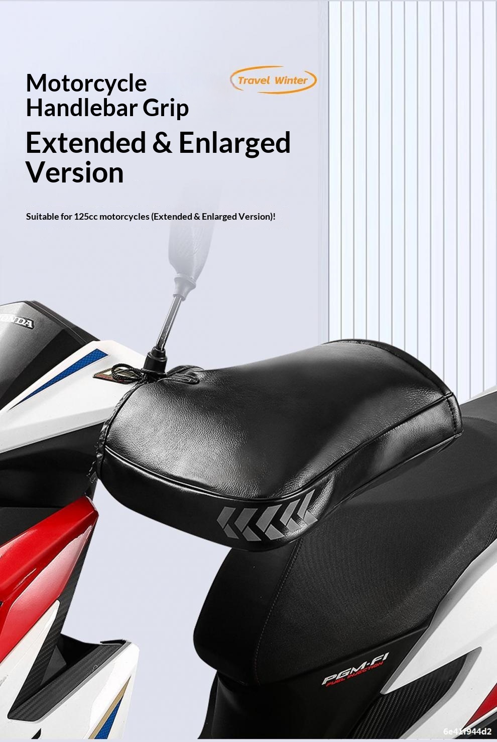 Gants de guidon d'hiver chauds et coupe-vent en coton épais pour motos électriques, pour hommes et femmes._voghion.com