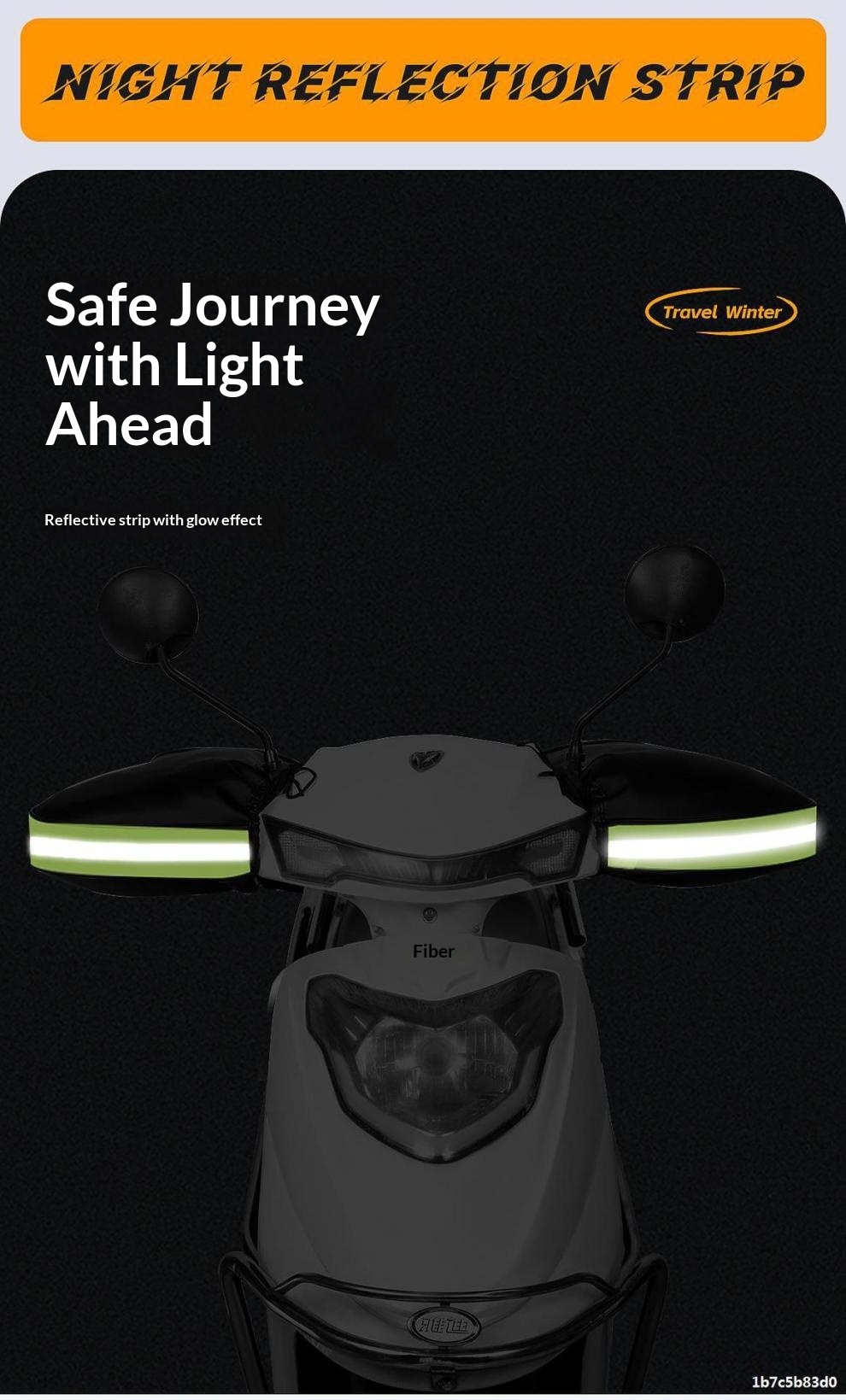 Gants de guidon d'hiver chauds et coupe-vent en coton épais pour motos électriques, pour hommes et femmes._voghion.com