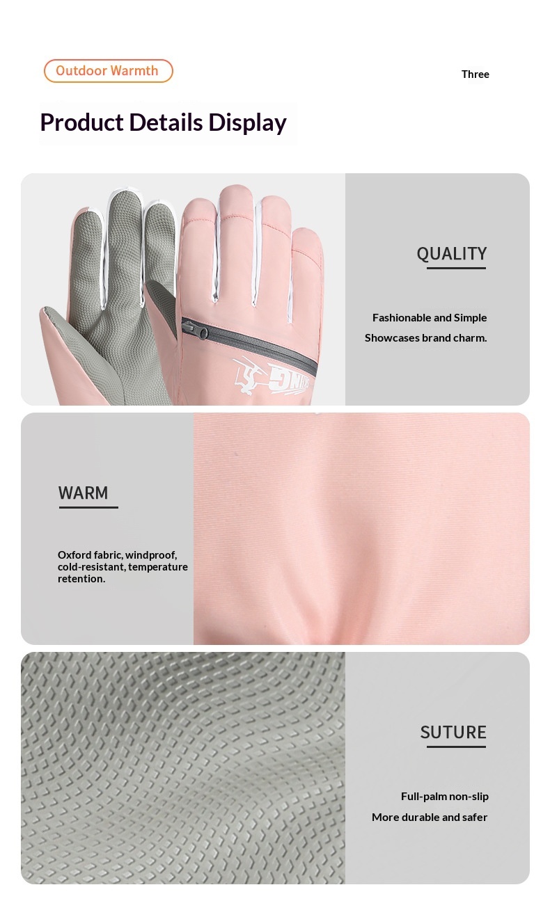 Guanti da sci invernali da donna Boy Boy, caldi, touchscreen, antifreddo, adatti per giocare sulla neve, resistenti all'acqua, spessi, foderati in pile, per ciclismo,_voghion.com