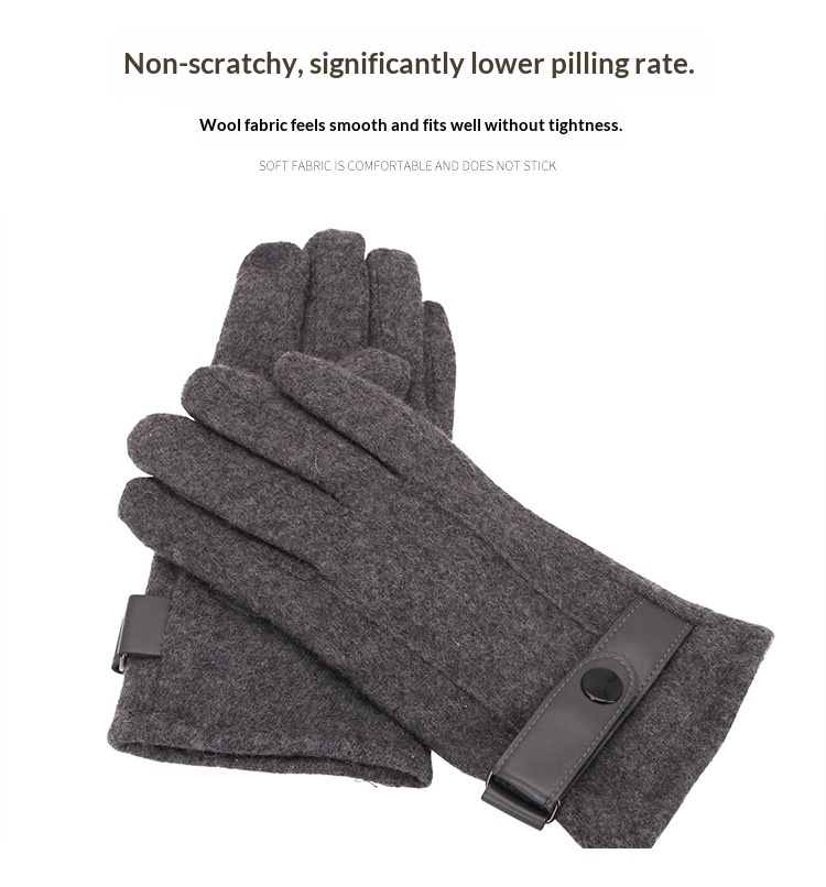 boy Boy Boy Men's Wool Autumn Winter New Touchscreen Fleece Lined Thickened Warm Cycling Wholesale Cashmere Gloves Men_voghion.com