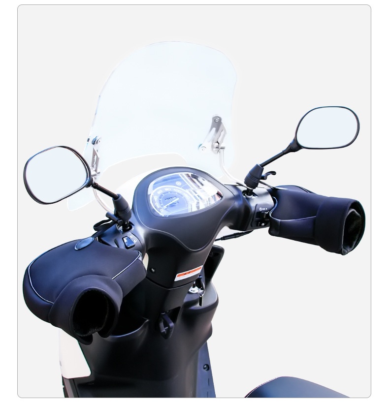 boy Boy Boy Motorcycle Handlebar Covers Fleece-Lined Warm Gloves Winter Riding Cold-Proof Windproof Handg Electric Bike Wrist_voghion.com