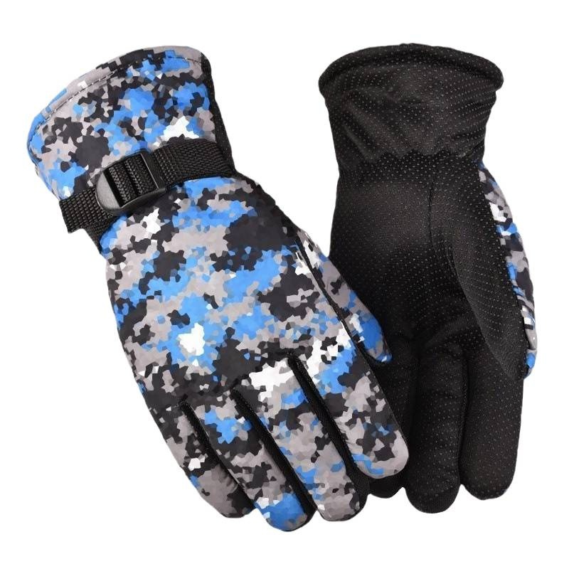 Guanti da sci da uomo Boy Boy con pile, cotone, caldi, per studenti, ciclismo, antifreddo, moto, vendita all'ingrosso invernale, commercio estero,_voghion.com